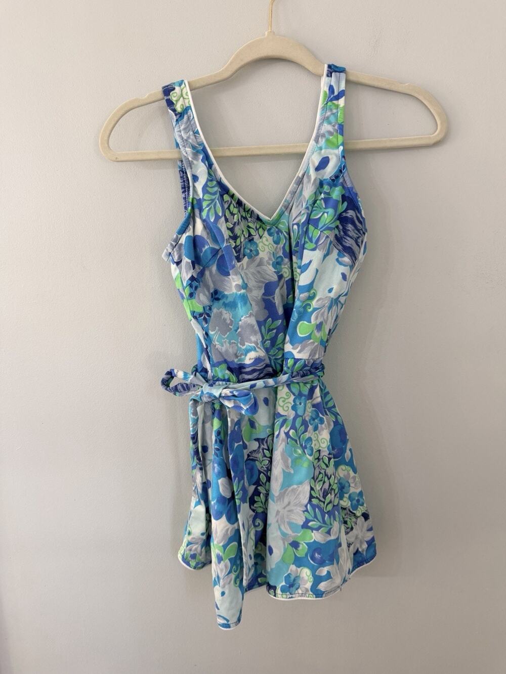 Maxine Of Hollywood Size 14 Swimsuit Dress Skirt Made In USA